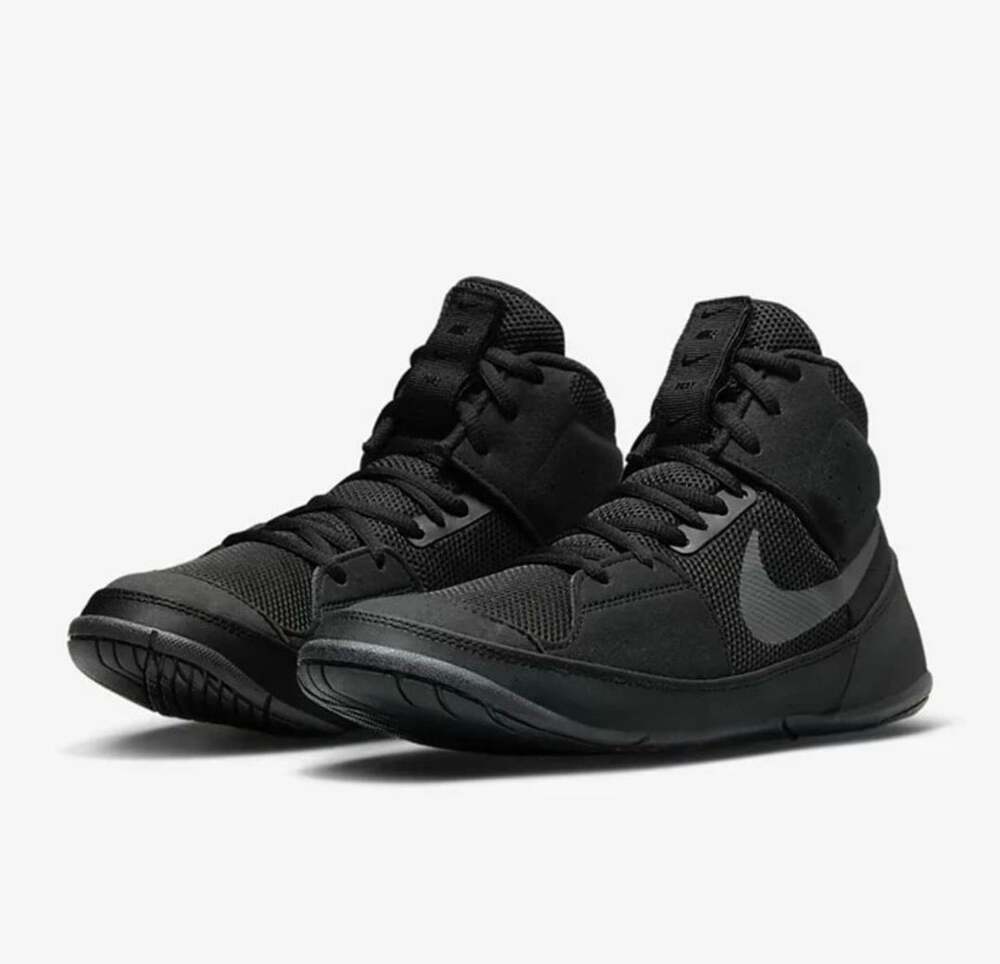 Nike Fury Wrestling Shoes Size US 10.5 Black Dark Grey A02416-010 Brand New!!
